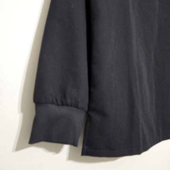 Figs Scrubs Catarina Long Sleeve Top Size M Black - Picture 3 of 7